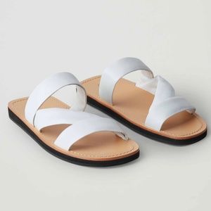 COS LEATHER STRAP SANDALS Size 8.5